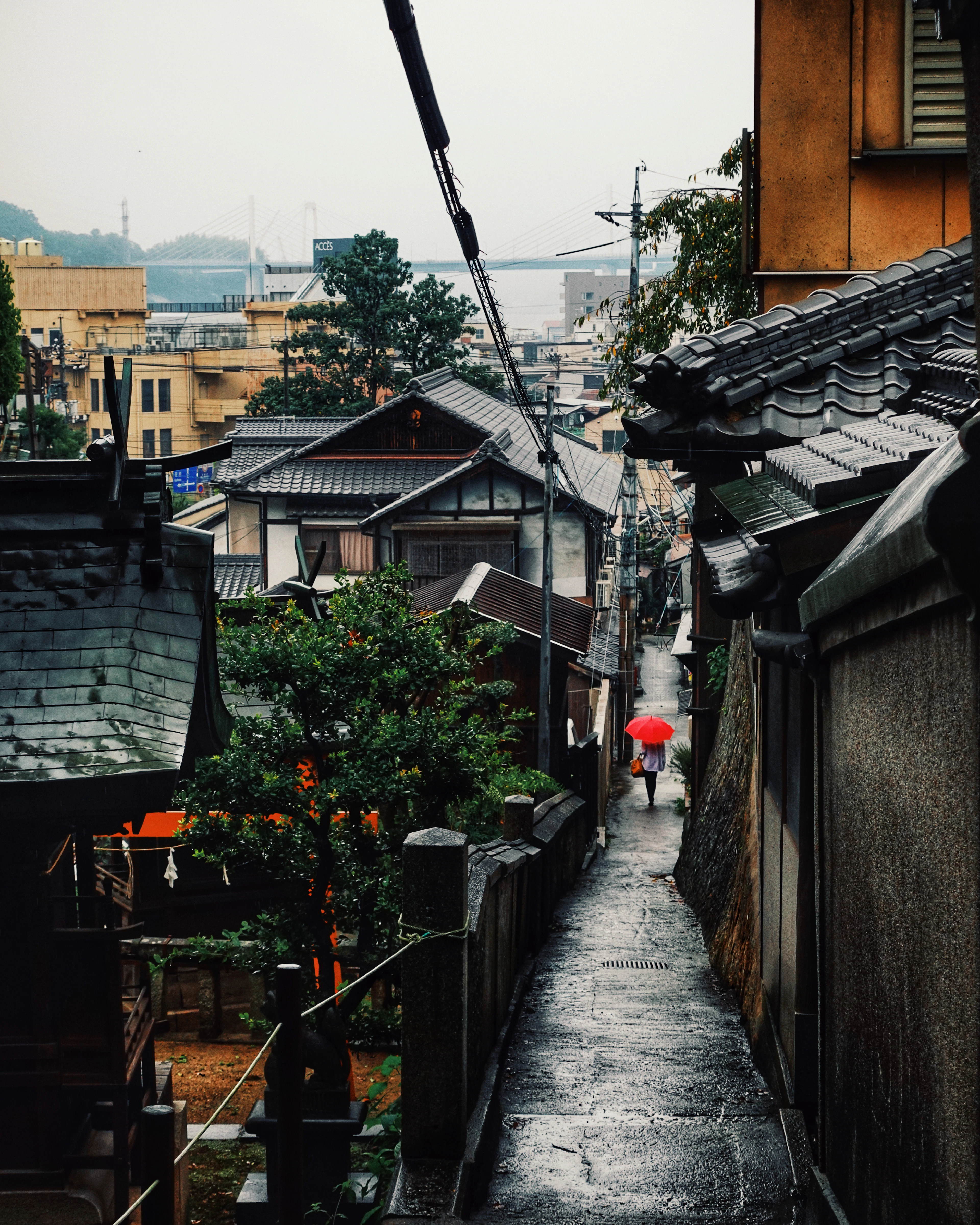 The old town of Hiroshima, Japan