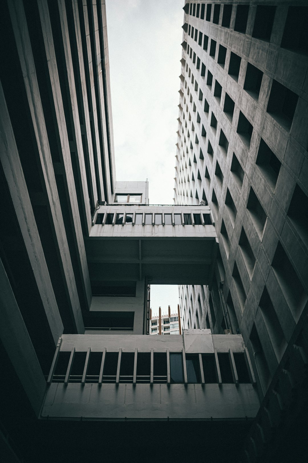 low-angle photography of concrete building