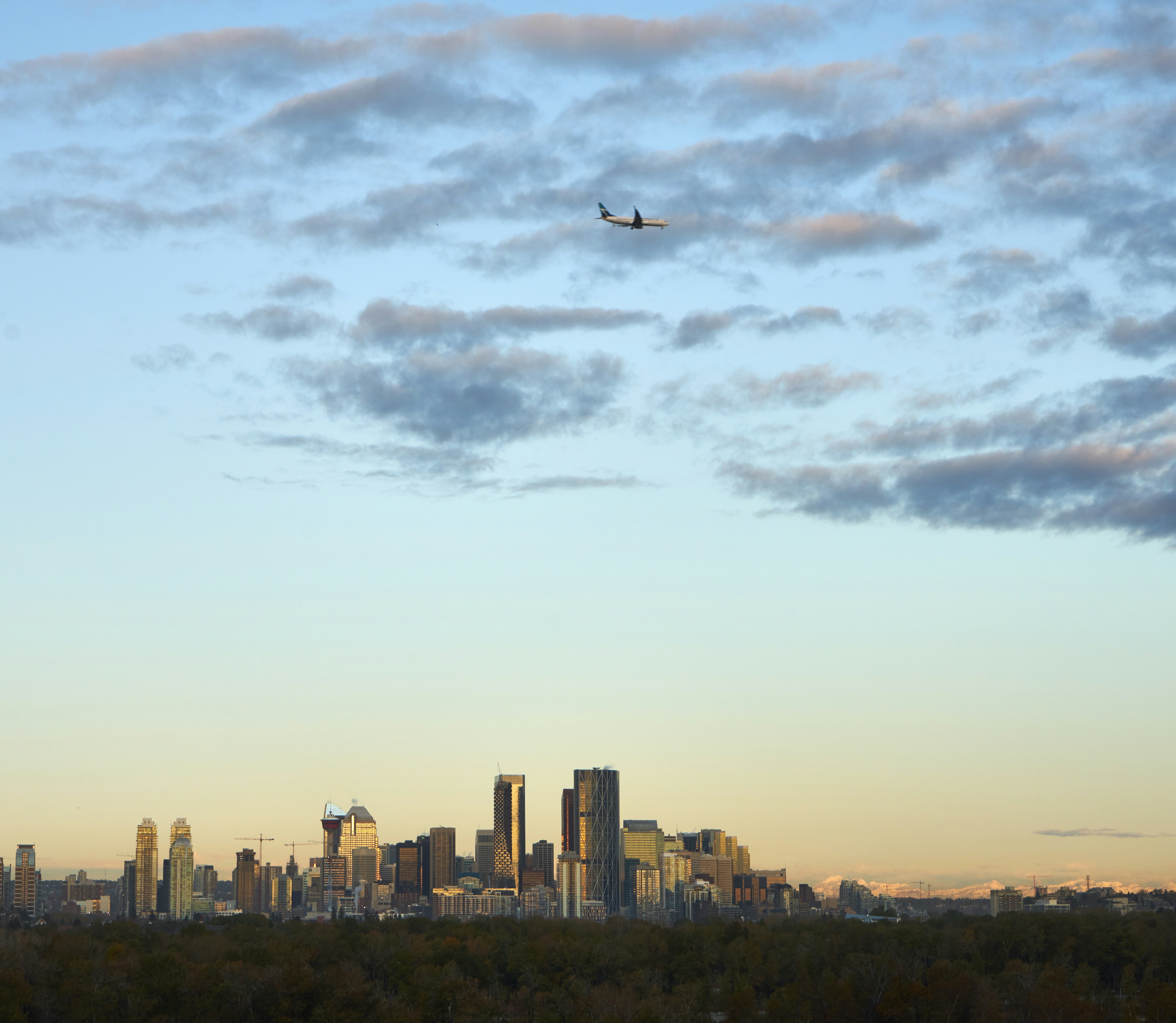 silhouette photo of airplane