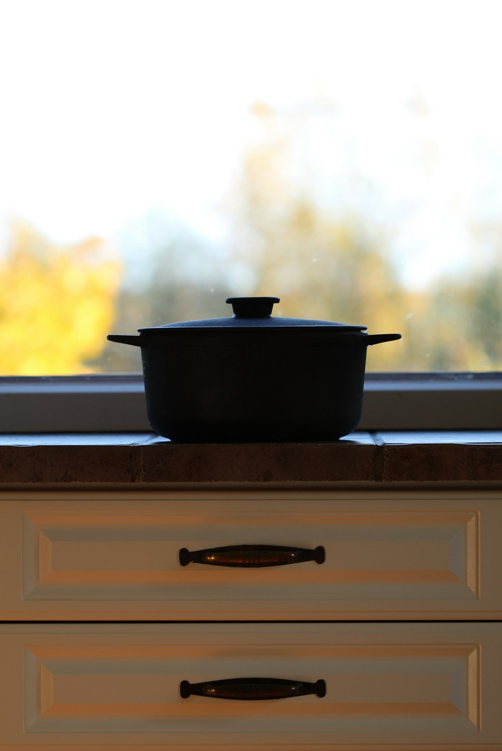 black plastic casserole