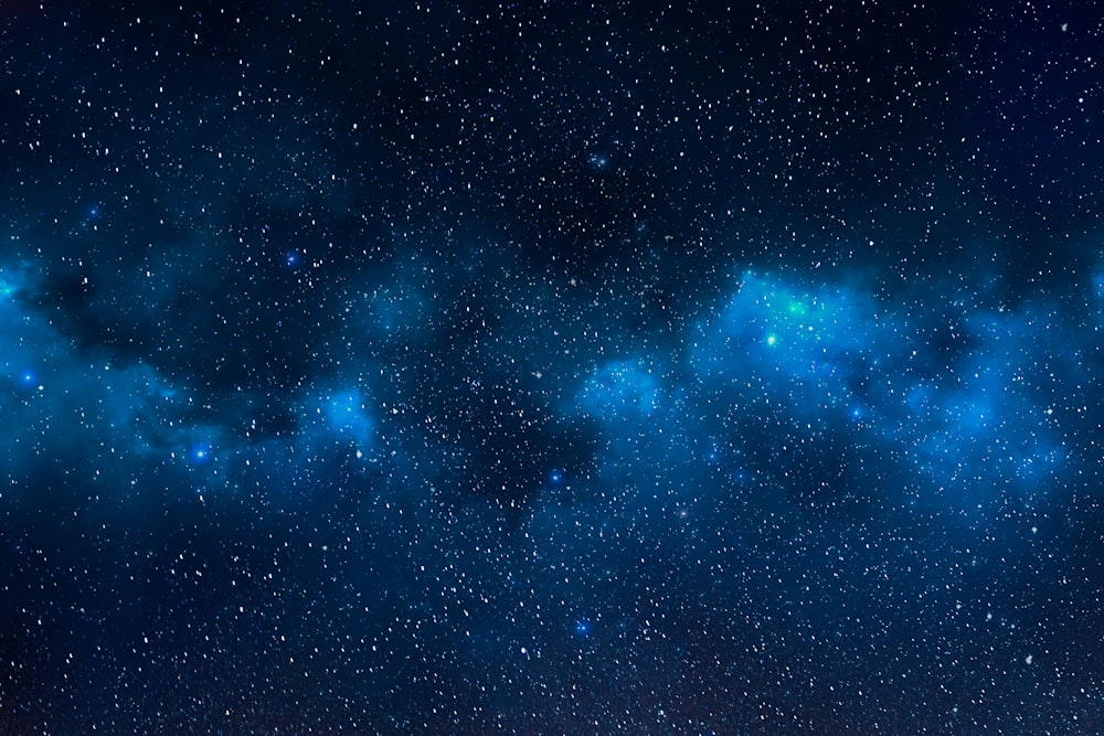 blue star in space wallpaper
