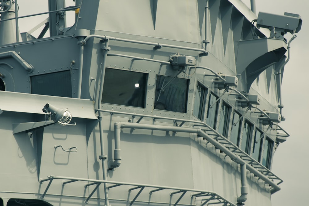 low-angle photography of cruise ship