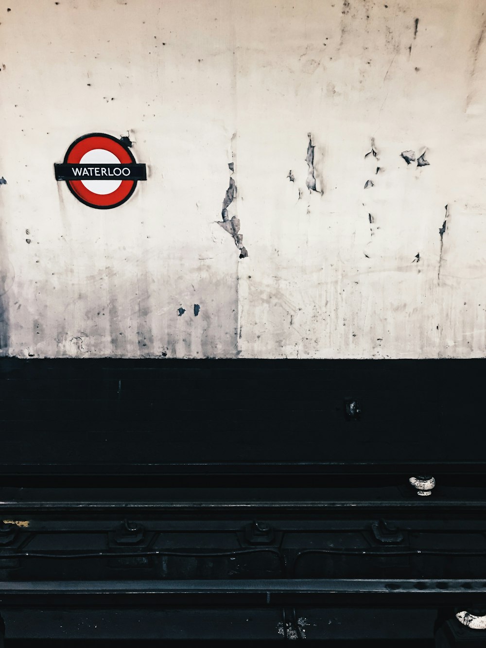 Waterloo sign on wall