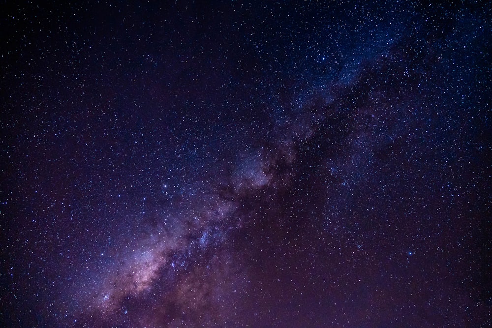 the night sky with stars and the milky