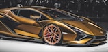 gold luxury car