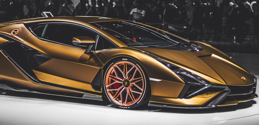 gold luxury car