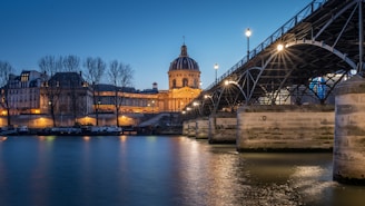 gray metal bridge