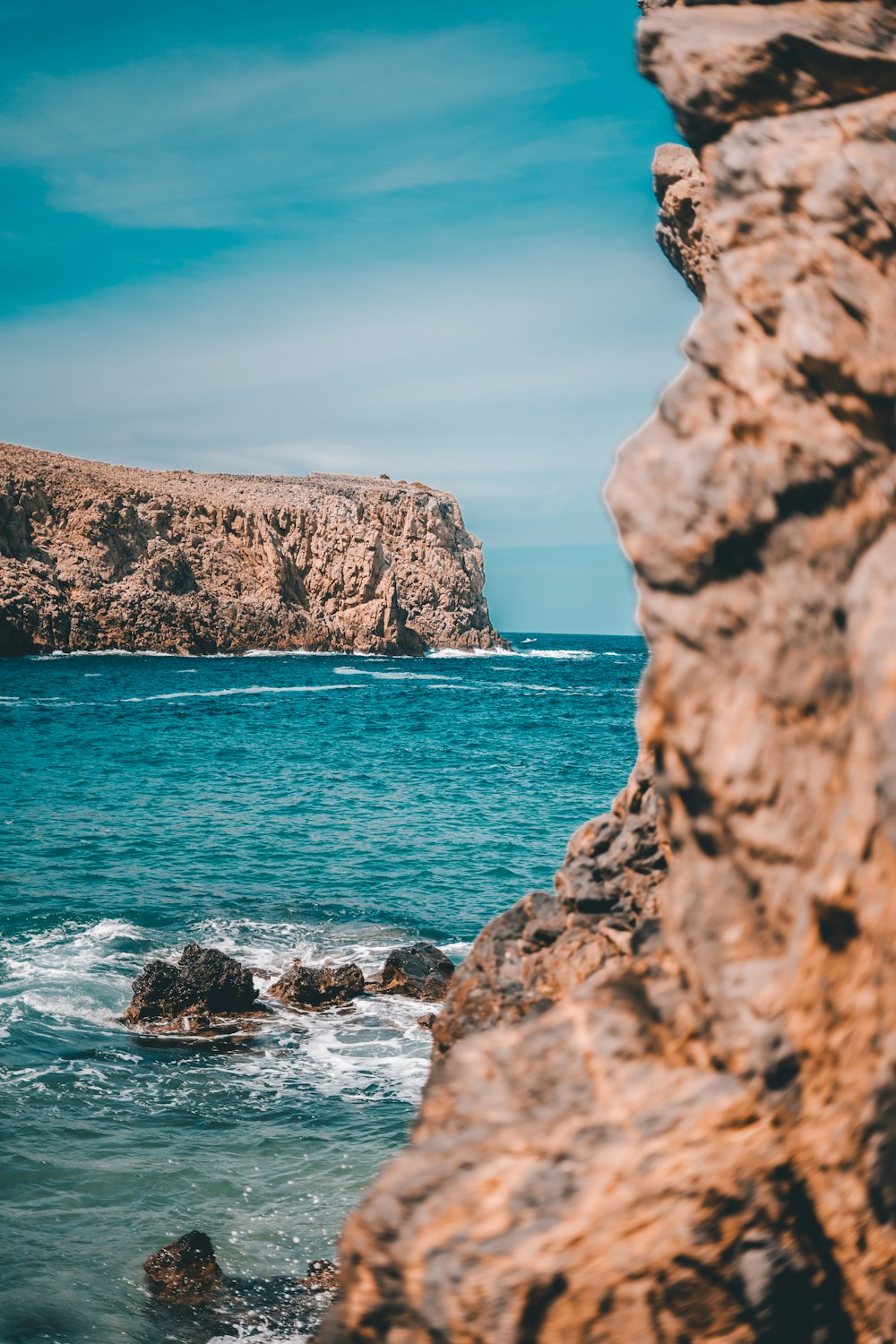 brown rock formation