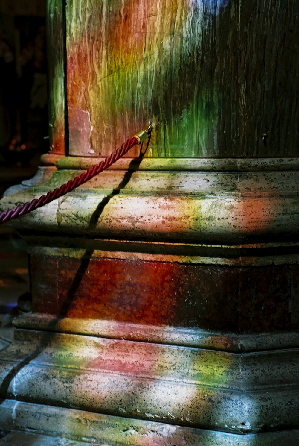 multicolored pillar