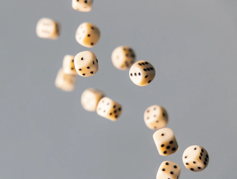 Role playing game dice and tabletop campaign