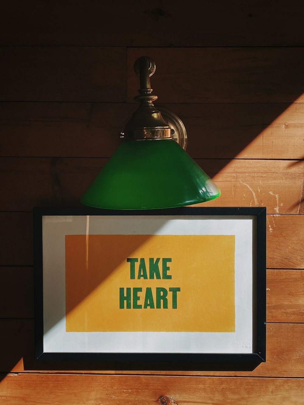 take heart signage