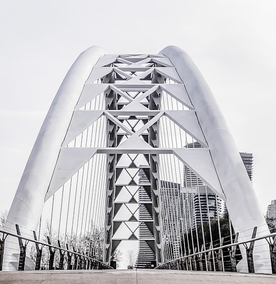 architectural photo of bridge in Humber Bay Arch Bridge Canada