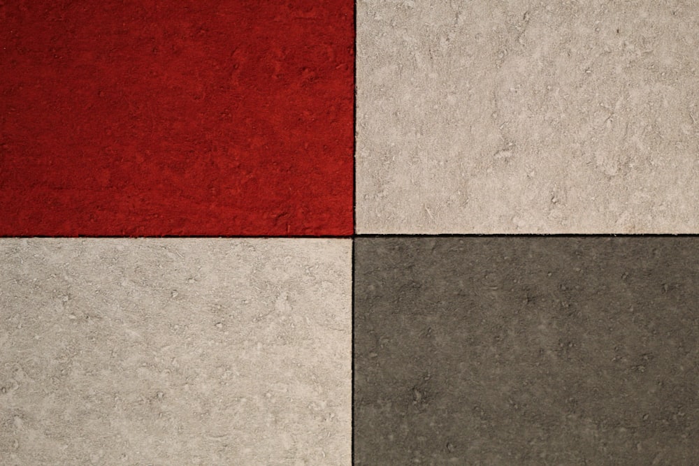 red and gray ceramic tiles
