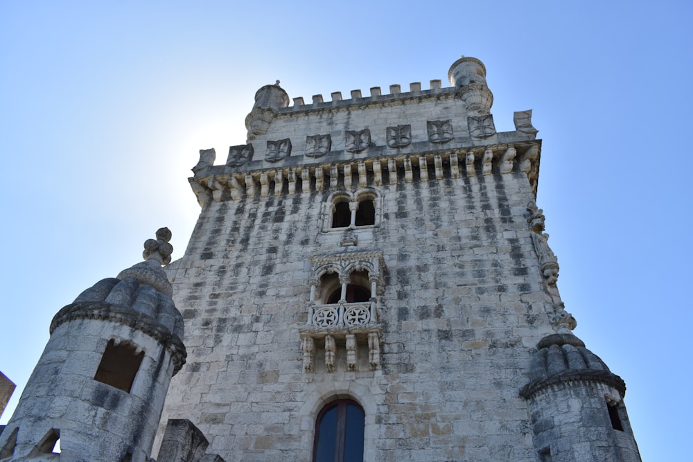 Belem Tower in Lisbon Portugal under blue and white sky during daytime