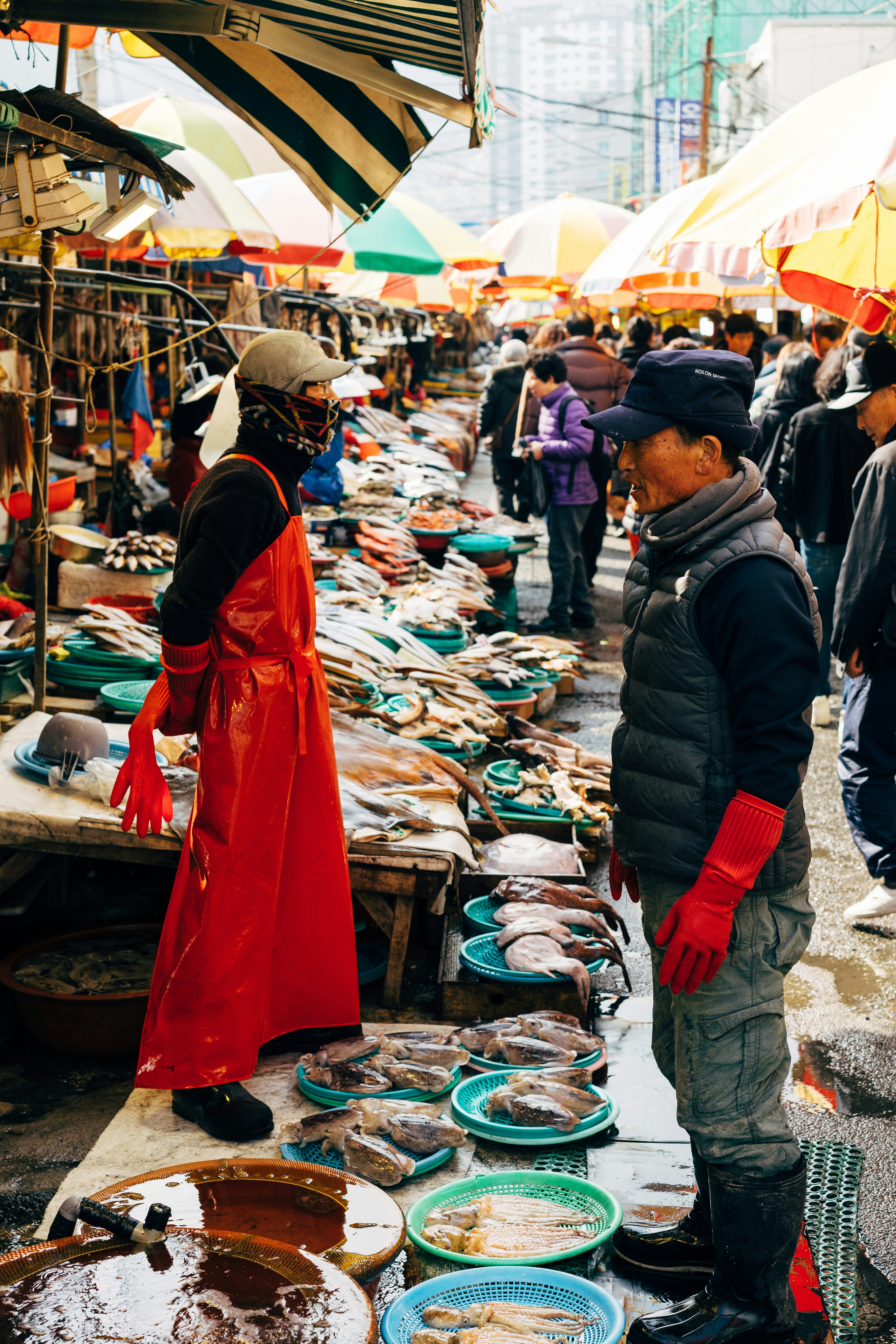 people in wet market