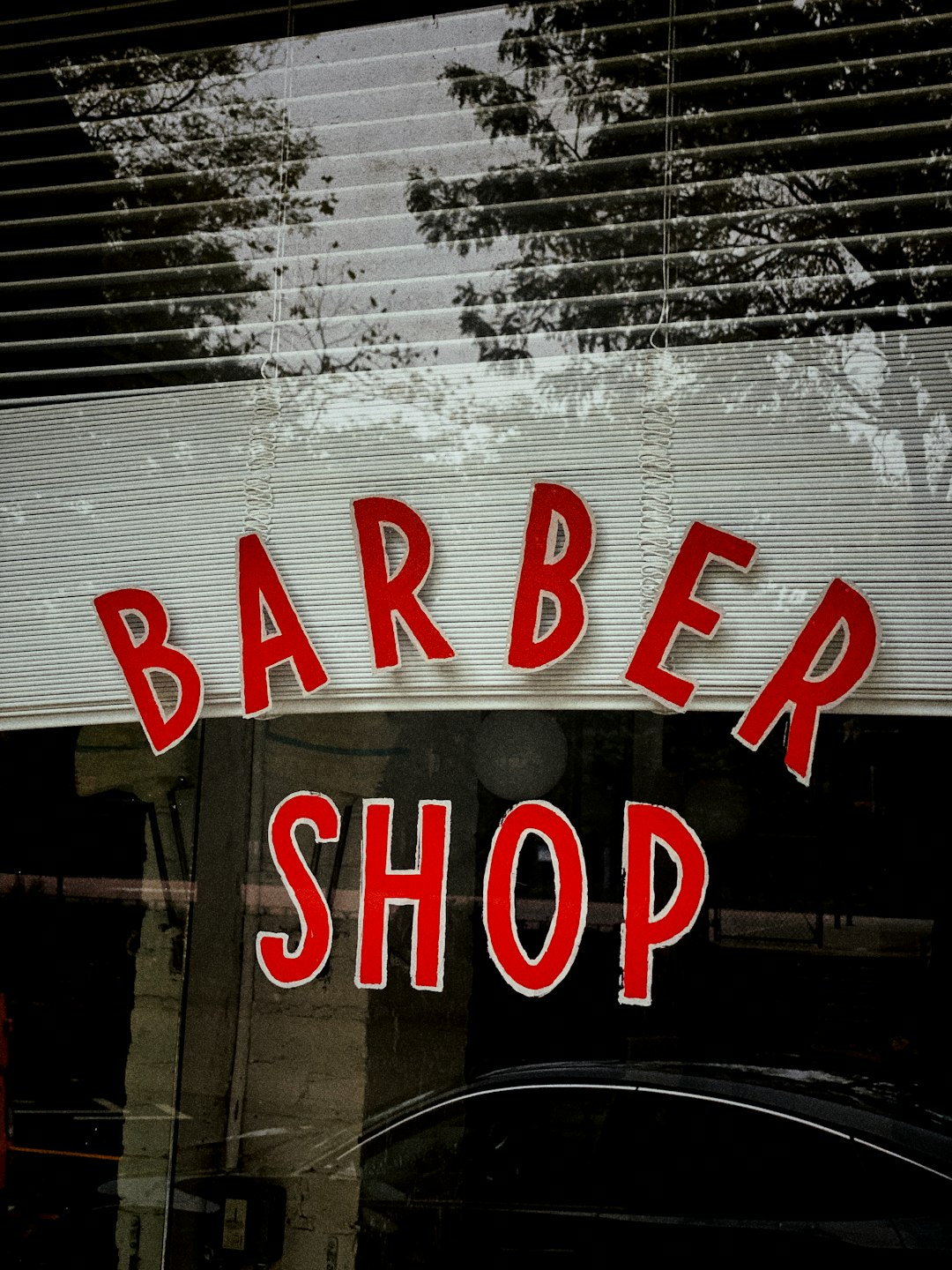 red Barber Shop store sign
