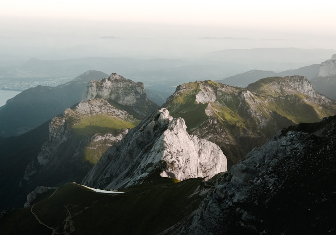 green icy on top mountain scenery