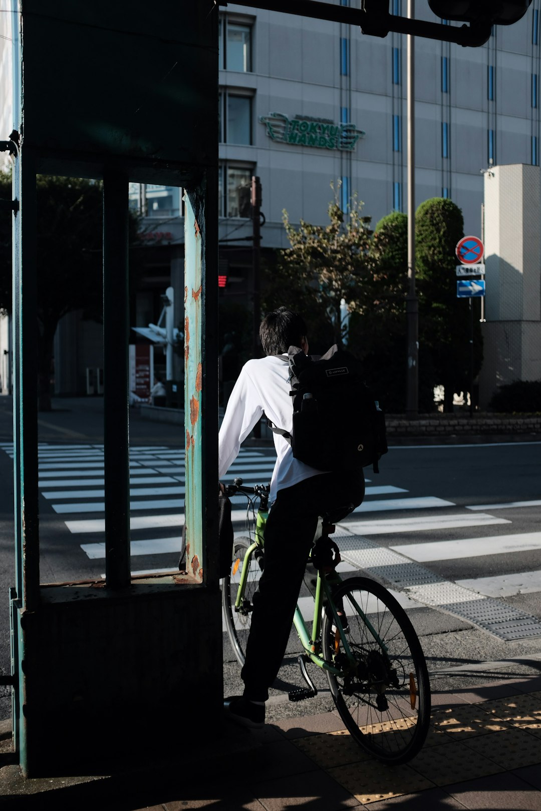 man riding bicycle