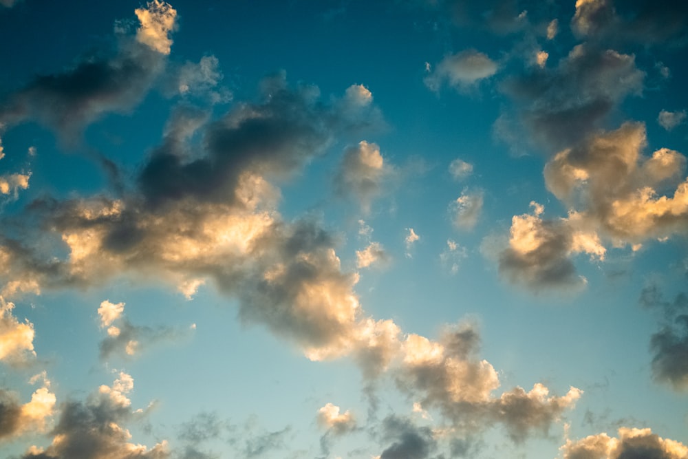 yellow and gray clouds