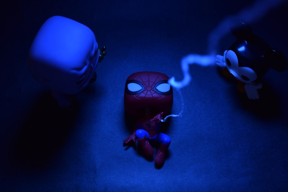 Spider Man smoking cigarette toy figure