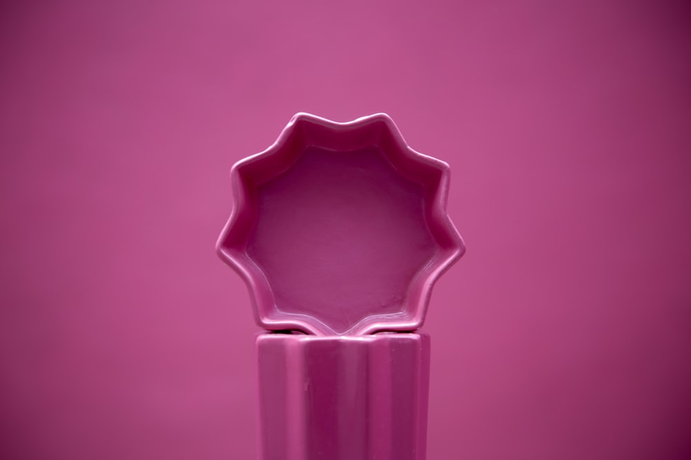 cuenco de cerámica rosa