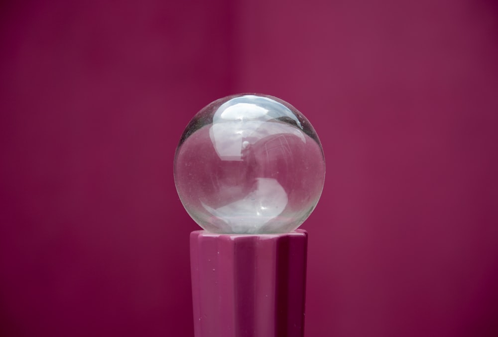 clear glass ball