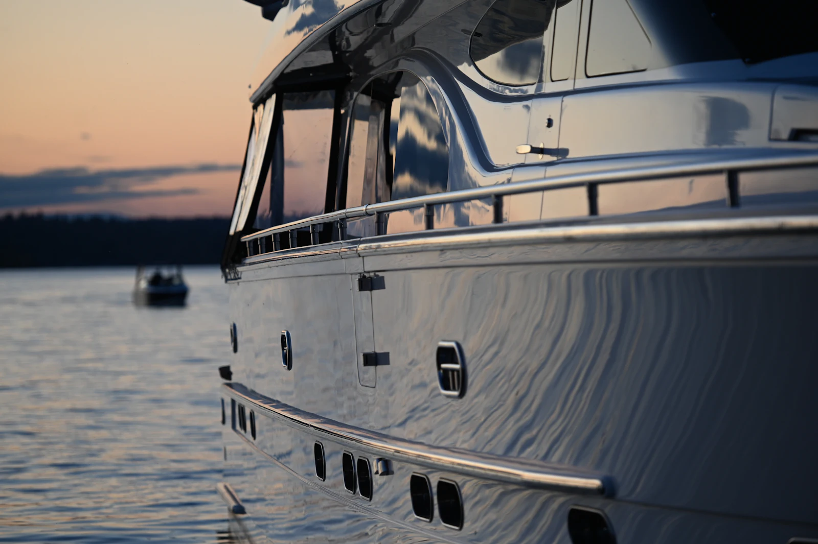 VOYŌ upper deck at golden hour