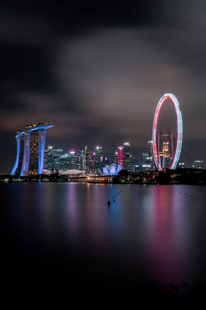 Marina Bay Sands Singapore during nighttime