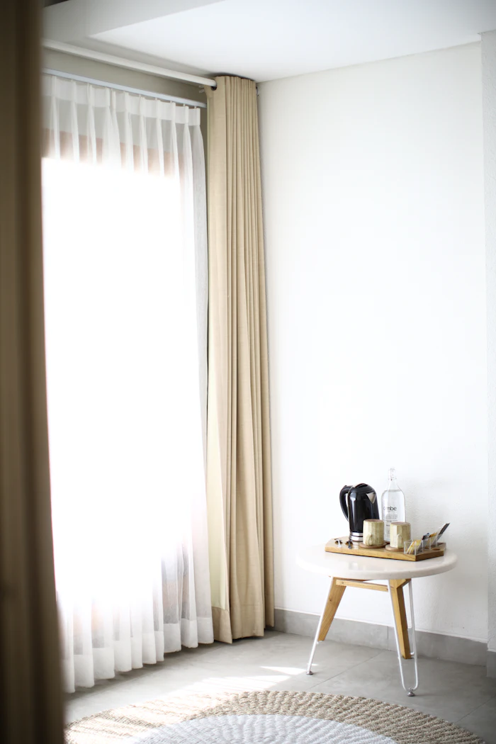 Window blinds fitted in a modern apartment