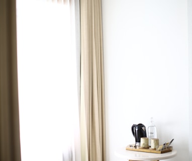 white curtain
