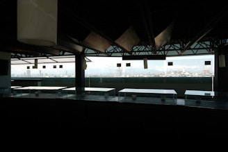 A panoramic view of a commercial space with customized enclosures.