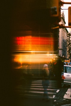 An urban scene with dynamic street photography.