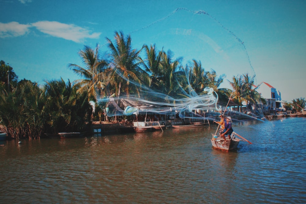 men on boat