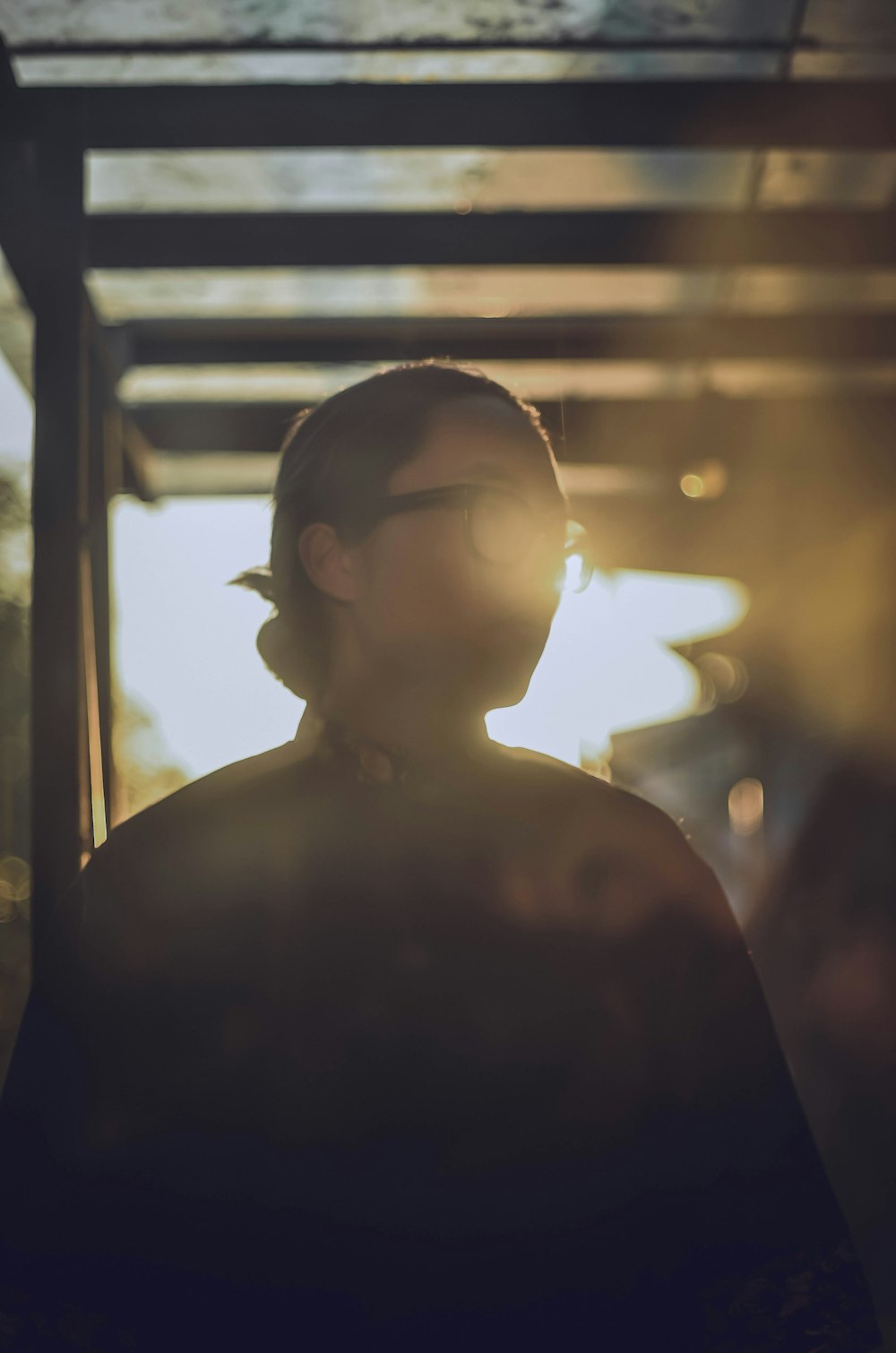 woman standing during golden hour