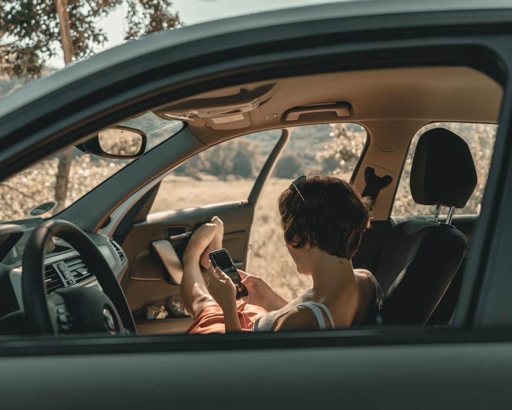 person inside vehicle