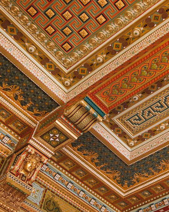 gold art ceiling in Palacio Legislativo Uruguay