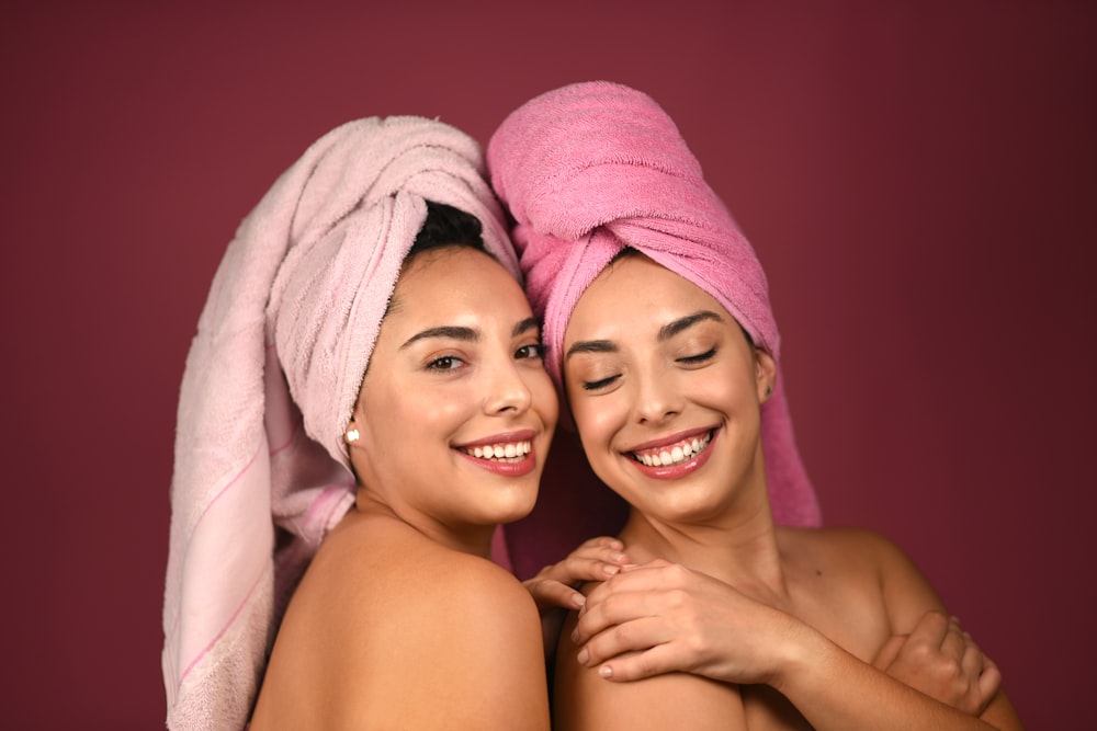 two smiling women