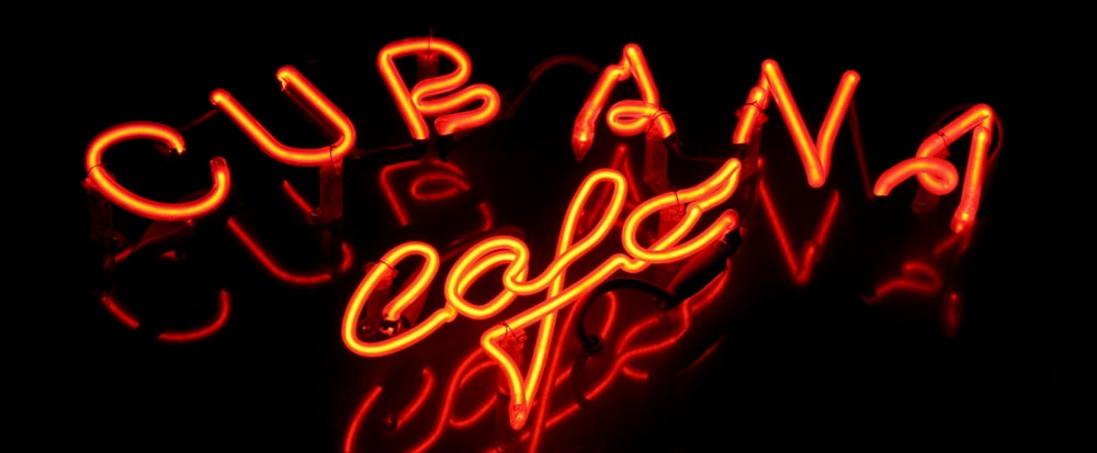 Cubana Cafe LED signage