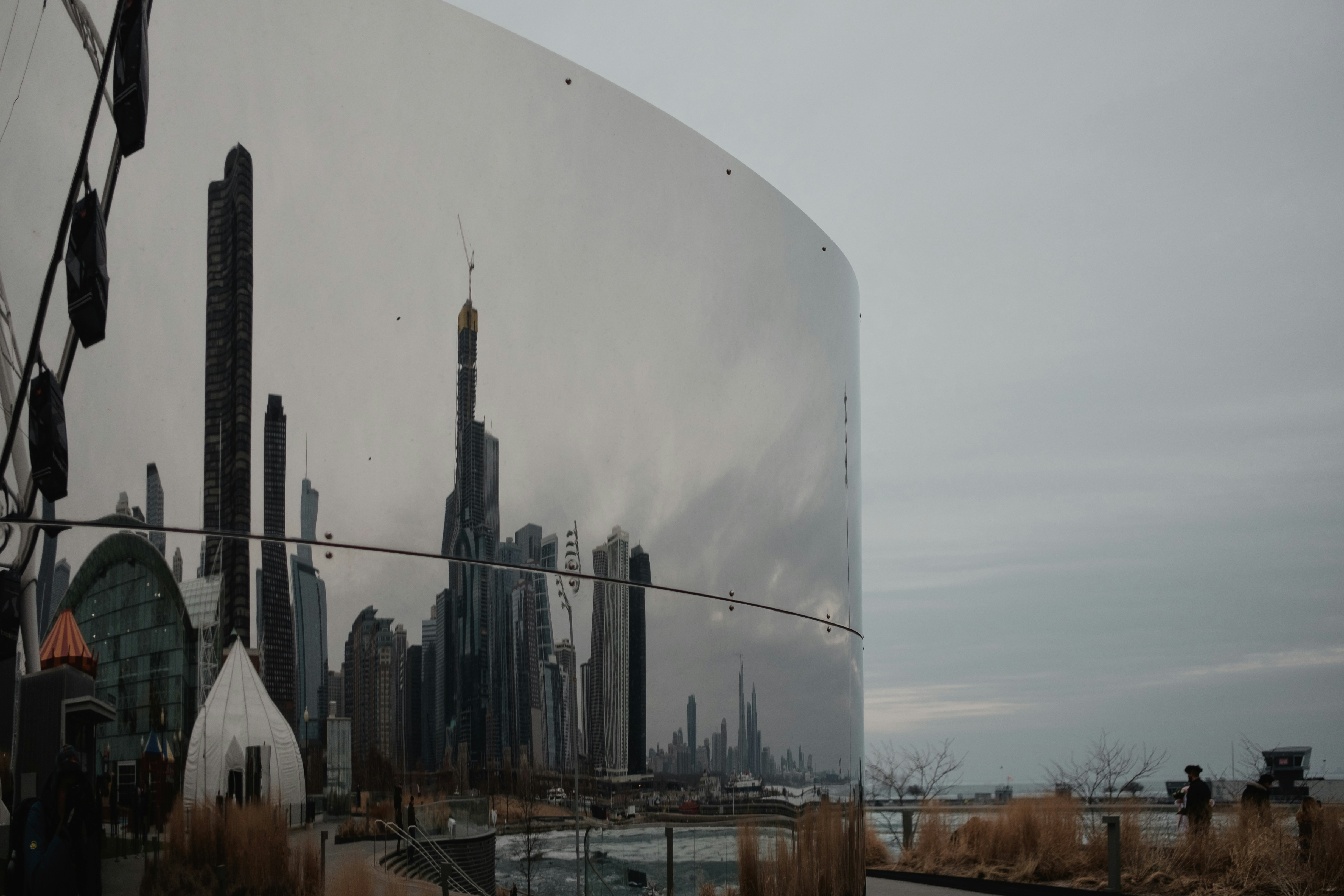 high rise building illinois zoom background