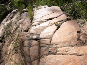 A serene view of the Butterfly Rock, believed to be the spot where Hanuman landed during his quest.