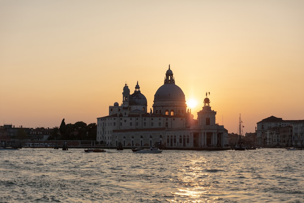 Paesaggio di Venezia al tramonto