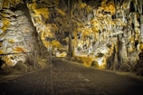 concrete floor in cave