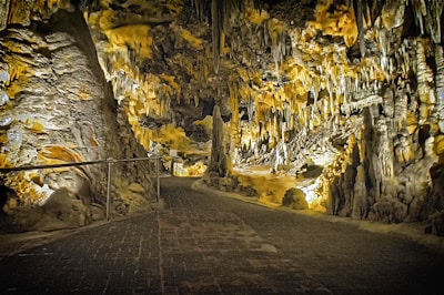 concrete floor in cave