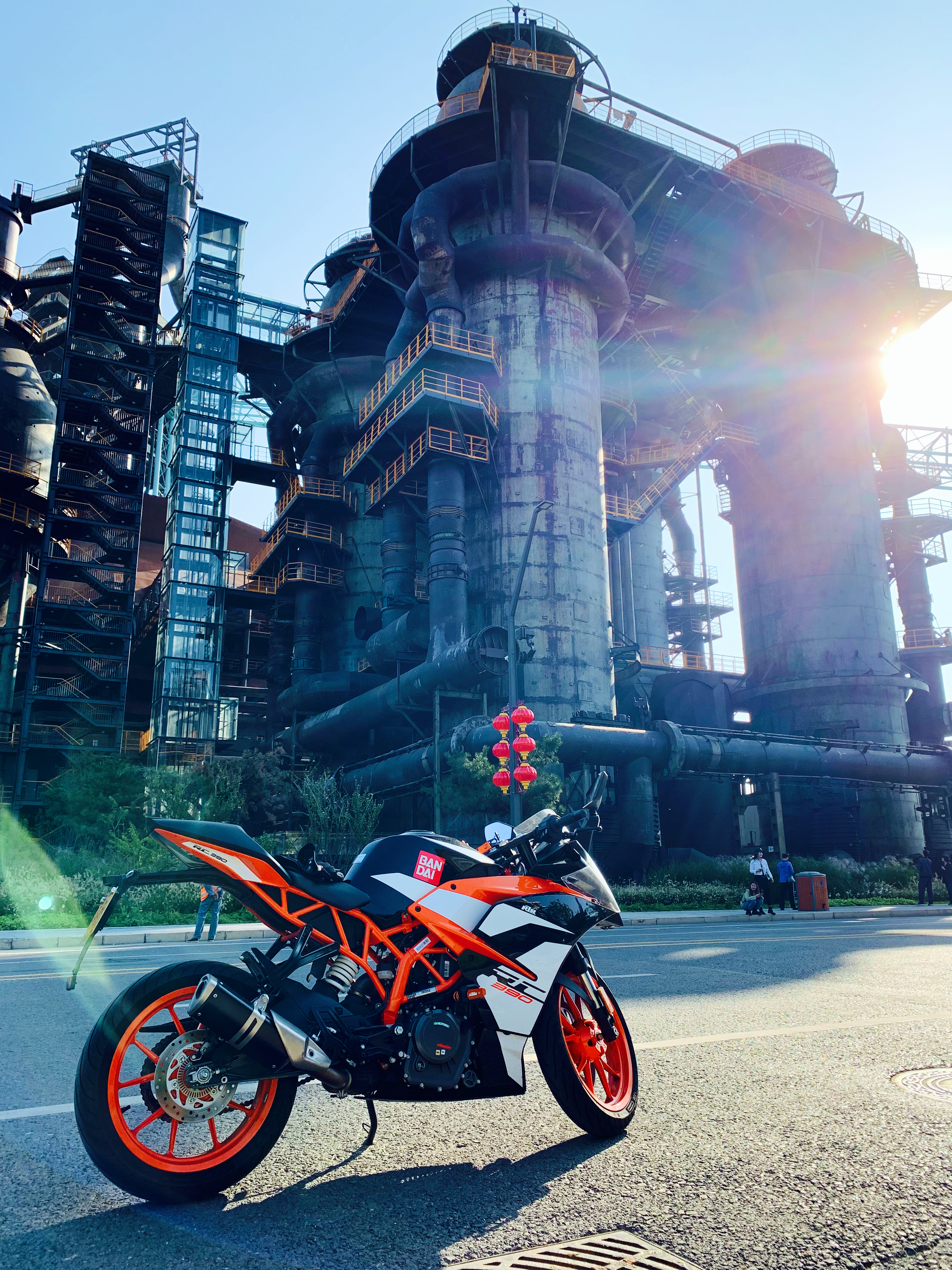 Image of motorcycle accessories in store