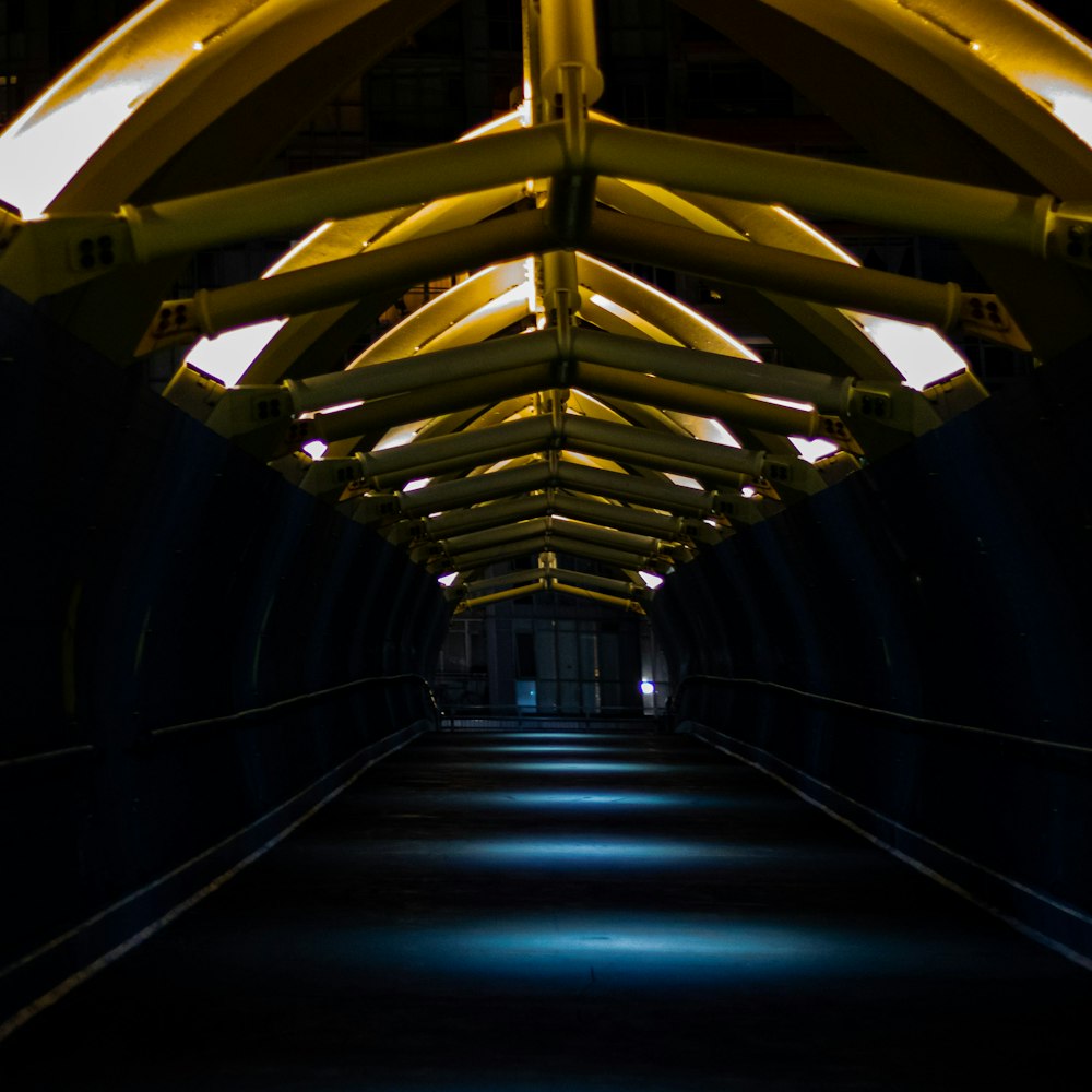 black concrete tunnel