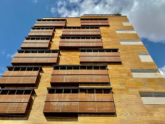 low angle photography of building during daytime in Qom Iran