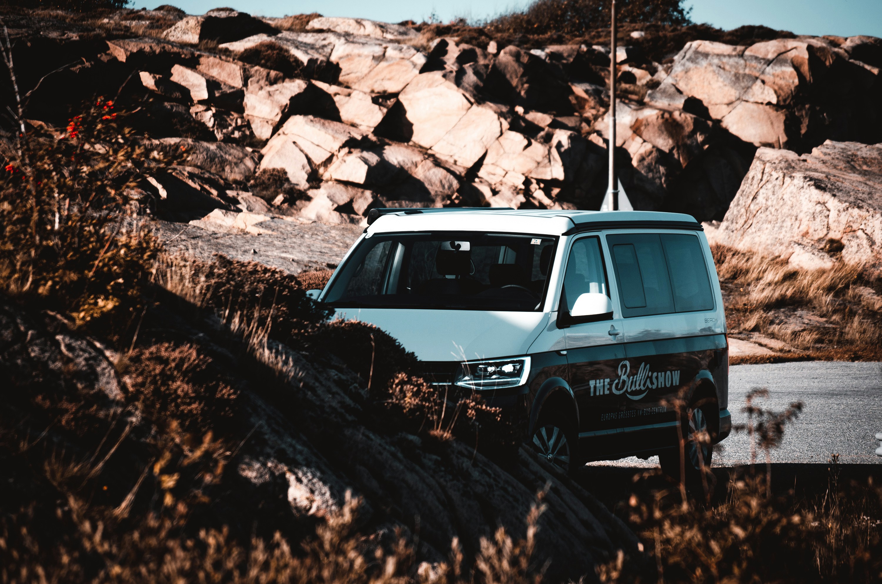 parked white van