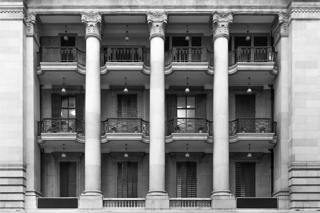 architectural photography of concrete monument