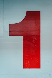 Photos avec un chiffre 1 en rouge