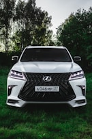 white Lexus vehicle
